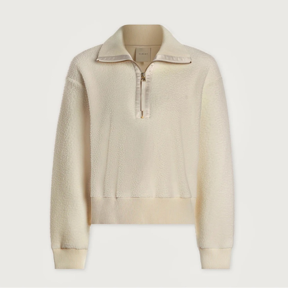 VARLEY NWT Roselle Half Zip Fleece in Egret L